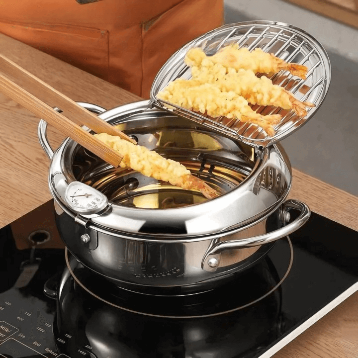 Fritadeira Inox Inteligente + Pegador De Brinde